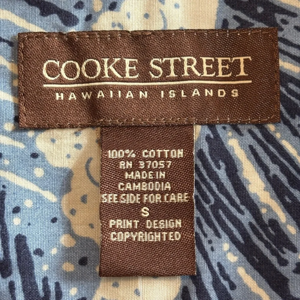 Cooke Street Ocean Wave Print Shirt - Picture 9 of 12